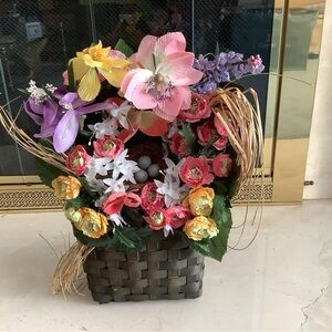 Spring Floral Basket by Valerie Parr Hill